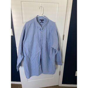 Men's Cremieux Long Sleeve Denim Button Up 4XT